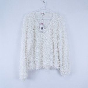 Andree by Unit Ivory Shag Sweater 1X